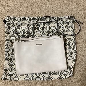 Rebecca Minkoff white leather square shoulder bag